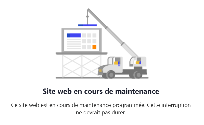 Page de maintenance-page